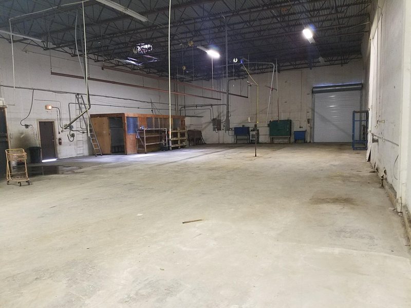 Cleared warehouse bay
